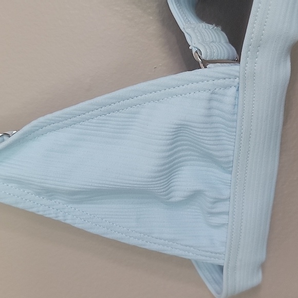 Ris k Blue Bikini Swimsuit Top Size S NWT - Picture 2 of 5